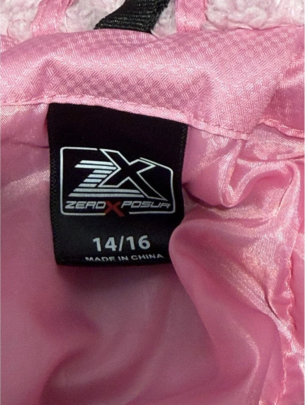 Youth Girls ZeroXposur Full Zip Coat Size 14/16 Gray & Pink Inside